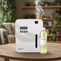 Aroma Retail Scent Machine 101 Smart Pet Air Freshener with Fresh & Clean Eucalyptus Forest 4-oz Fragrance Oil, White slide 2 of 7