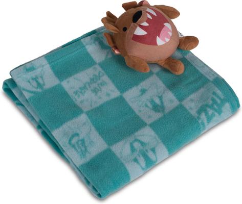 Show full view: Looney Tunes Bunny Check Throw & Squeaky Pet Pillow Set Dog Plush Toy, Green, 40 x 50-in slide 6 of 10