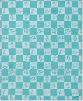 Show full view: Looney Tunes Bunny Check Throw & Squeaky Pet Pillow Set Dog Plush Toy, Green, 40 x 50-in slide 3 of 10