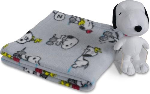 Show full view: Peanuts Snoopy Snoopy Days Throw & Squeaky Pet Pillow Set Dog Plush Toy, Grey, 40 x 50-in slide 5 of 11