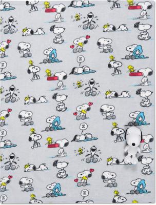 Show full view: Peanuts Snoopy Snoopy Days Throw & Squeaky Pet Pillow Set Dog Plush Toy, Grey, 40 x 50-in slide 2 of 11