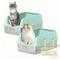 Show in main carousel: DVPETS High Sided Open-Top Stainless Steel Multi-Cat Litter Box, Extra Large 23-in, Macaron Green, 2 count slide 1 of 7