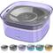 Show in main carousel: UPSKY Spill Proof, No Splash Non-Skid Plastic Slow Feeder Dog & Cat Water Bowl, 2-L, Purple slide 2 of 9