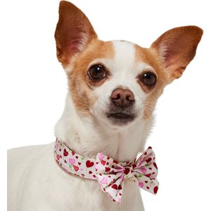 Frisco Valentine's Hearts Dog & Cat Bow Tie, Floral Hearts, X-Small/Small