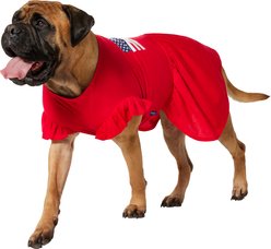 Frisco Americana Flag Ruffle Dog & Cat Dress, XX-Large
