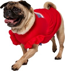 Frisco Americana Flag Ruffle Dog & Cat Dress, Small