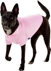 Frisco Valentine's Satin Dog & Cat Pajama Shirt with Heart Buttons, Large