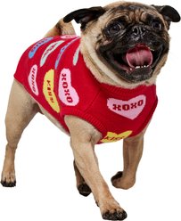 Frisco Valentine's Conversation Candy Heart Dog & Cat Sweater, Small