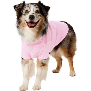 Frisco Valentine's Satin Dog & Cat Pajama Shirt with Heart Buttons, X-Large