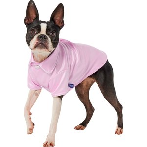 Frisco Valentine's Satin Dog & Cat Pajama Shirt with Heart Buttons, Small