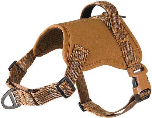 Show full view: Carhartt Duck Nylon Reflective No Pull Front Clip Dog Harness, Carhartt Brown, Large: 26 to 35-in chest slide 2 of 7