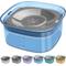 Show in main carousel: UPSKY Spill Proof, No Splash Non-Skid Plastic Slow Feeder Dog & Cat Water Bowl, 2-L, Blue slide 2 of 9