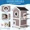 Show in main carousel: FunXplore 2 Story Wooden Outdoor Cat House, Grey slide 4 of 8