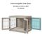 Show in main carousel: Unipaws Wooden Wire Furniture End Table Dog Crate, Weathered Gray, Medium slide 4 of 7