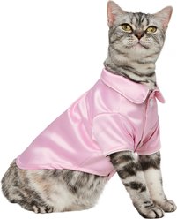 Frisco Valentine's Satin Dog & Cat Pajama Shirt with Heart Buttons, Small slide 2 of 9