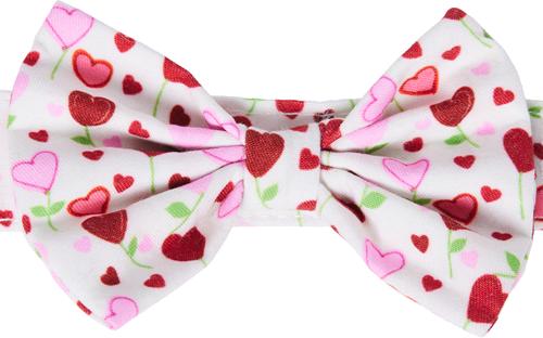 Show full view: Frisco Valentine's Hearts Dog & Cat Bow Tie, Floral Hearts, X-Small/Small slide 5 of 10