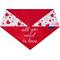 Show in main carousel: Frisco Valentine's Floral Heart & All You Need is Love Dog & Cat Reversible Bandana, Medium/Large slide 4 of 9