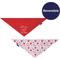Show in main carousel: Frisco Valentine's Floral Heart & All You Need is Love Dog & Cat Reversible Bandana, Medium/Large slide 3 of 9