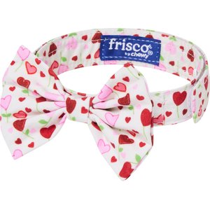 Frisco Valentine's Hearts Dog & Cat Bow Tie, Floral Hearts, X-Small/Small