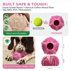 KADTC 2 in 1 Durable Starfish Fillable Freeze Dog Chew Toy slide 2 of 6