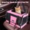 Show in main carousel: Gapzer Soft-Sided Collapsible & Washable Travel Dog & Cat Carrier, 18.1 x 11.8 x 11.8-in, Pink slide 8 of 9