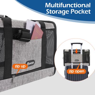 Show full view: Gapzer Soft-Sided Collapsible & Washable Travel Dog & Cat Carrier, 18.1 x 11.8 x 11.8-in, Grey slide 8 of 10