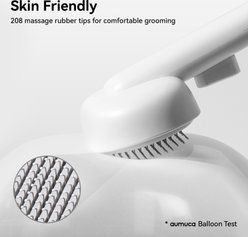 aumuca Self Cleaning Cat Slicker Brush, Green/White, 2 count slide 2 of 9