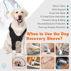 Supet Front Leg Elbow Protector & Recovery Sleeve for Dogs, Large: Right Leg slide 2 of 7
