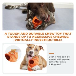 KADTC 2 in 1 Durable Croissant Fillable Freeze Dog Chew Toy slide 2 of 6