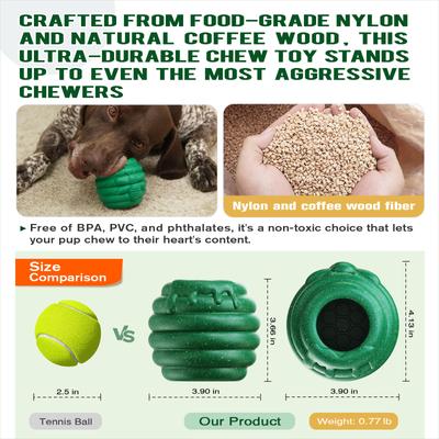 Show full view: KADTC 3 in 1 Honey Jar Fillable Freeze Enrichment Dog Treat Dispenser Chew Toy slide 3 of 7