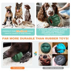 KADTC 3 in 1 Pumpkin Fillable Freeze Enrichment Dog Treat Dispenser Chew Toy slide 2 of 6