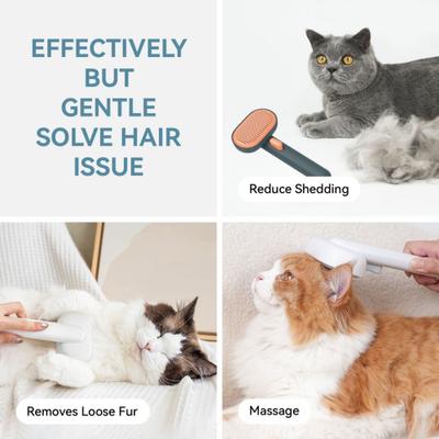 Show full view: aumuca Self Cleaning Cat Slicker Brush, Green/White, 2 count slide 6 of 10