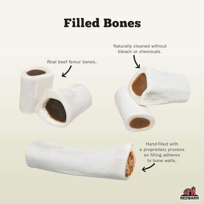Show full view: Redbarn Large Peanut Butter Filled Bones Dog Treats, case of 15 slide 4 of 12