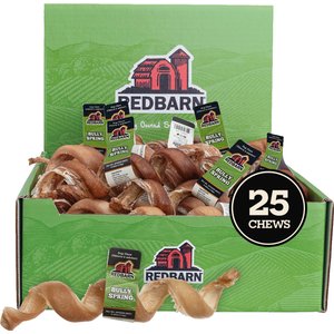 Redbarn Bully Springs 6" Dog Treats, case of 25