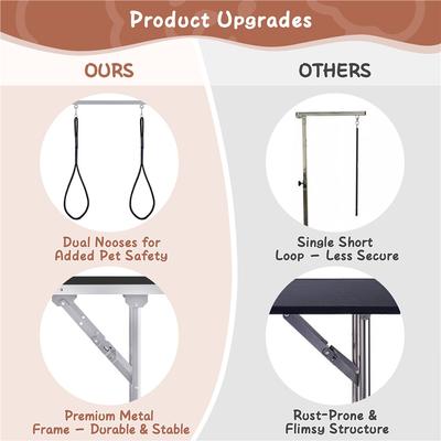 Show full view: Yaheetech Adjustable Dog Grooming Table, Black slide 5 of 7