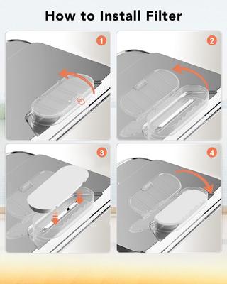 Show full view: UPSKY Elevated 4 Heights Adjustable Stainless Steel Dog & Cat Water Fountain Replacement Filters, 5 count slide 3 of 6