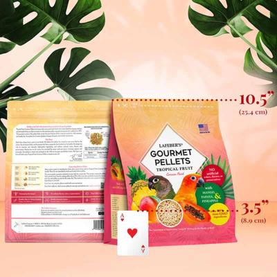 Show full view: Lafeber Tropical Fruit Gourmet Pellets Conure Bird Food, 4-lb bag slide 4 of 10