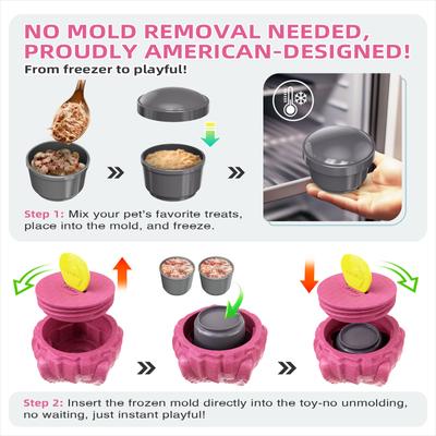 Show full view: KADTC 2 in 1 Durable Starfish Fillable Freeze Dog Chew Toy slide 3 of 7