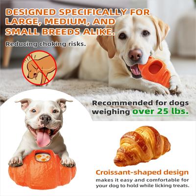 Show full view: KADTC 2 in 1 Durable Croissant Fillable Freeze Dog Chew Toy slide 5 of 7