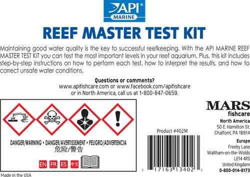 Show full view: API Reef Aquarium Master Test Kit, 1 count slide 2 of 8