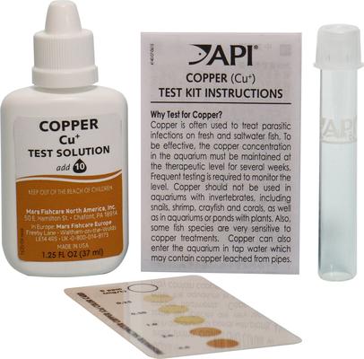 Show full view: API Copper Cu+ Freshwater & Saltwater Aquarium Test Kit, 90 count slide 3 of 9