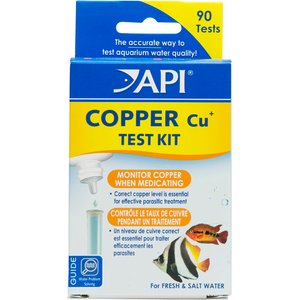 API Copper Cu+ Freshwater & Saltwater Aquarium Test Kit, 90 count