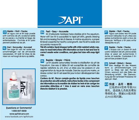 Show full view: API KH Carbonate Hardness Fresh & Salt Water Aquarium Test Kit slide 3 of 9
