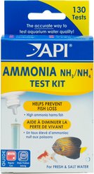 API Ammonia Freshwater & Saltwater Aquarium Test Kit, 130 count