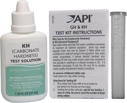 Show full view: API KH Carbonate Hardness Fresh & Salt Water Aquarium Test Kit slide 4 of 9