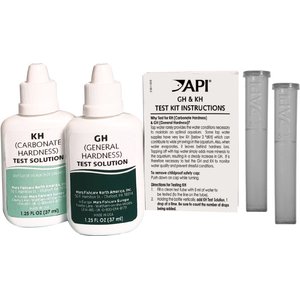 API GH & KH General & Carbonate Hardness Freshwater Aquarium Test Kit