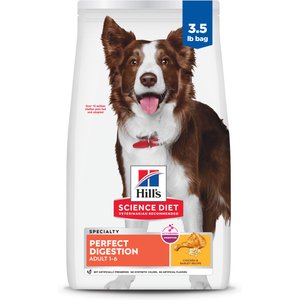 Hill's Science Diet Adult Perfect Digestion Chicken, Brown Rice, & Whole Oats Recipe Dry Dog Food, 3.5-lb bag