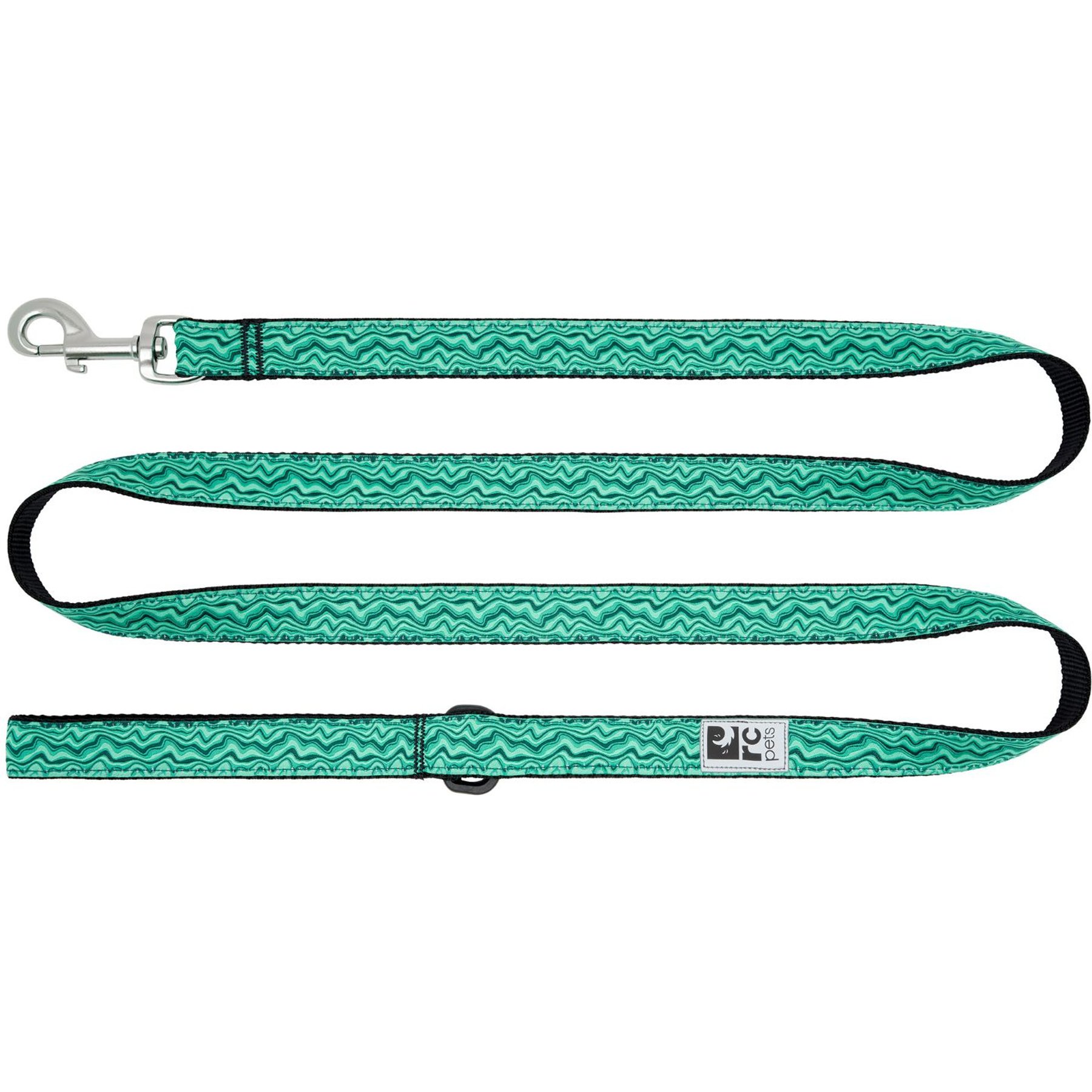 RC Pets Nylon, Polyester & Coated Metal Reflective Label Dog Leash, Gemstone, 6-ft long, 1-in wide