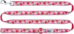 RC Pets Nylon, Polyester & Coated Metal Reflective Label Dog Leash, Strawberries, 6-ft long, 1-in wide