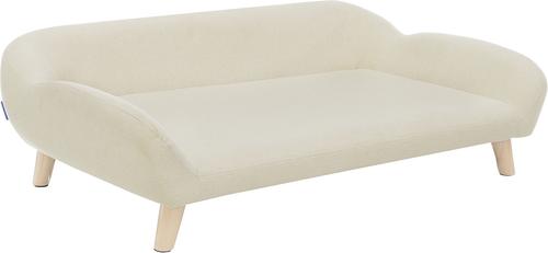 Show full view: Sam's Pets Akkeri Linen Couch Dog Bed, Cream, Large: 39-in slide 3 of 9
